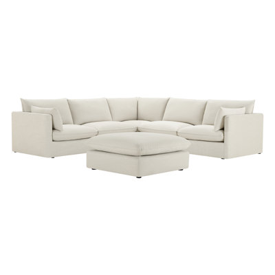 Brinsley 113.4" 6-Piece L-Shaped Modular Sectional Sofa
