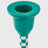 Handcrafted Tabletop Jade Mint Checkered Aluminum Candleholder-609172997