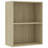 Bookshelf Storage Shelf 2-Tier Bookcase Standing Shelf Engineered Wood-2031373313-2086047475