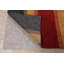Tapis unique en laine noué à la main Gabbeh nouvel âge rouge et bleu 9 pi 3 po x 12 pi 1 po Combray