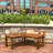 5' Curved Fire Pit Bench