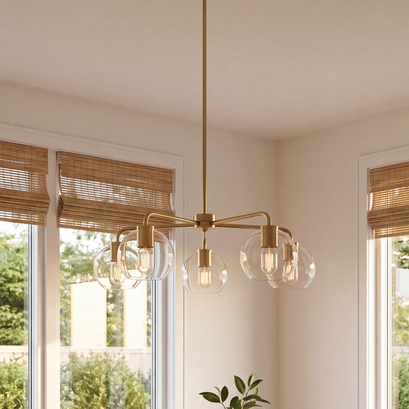Childerley 5-Light Chandelier, Brass