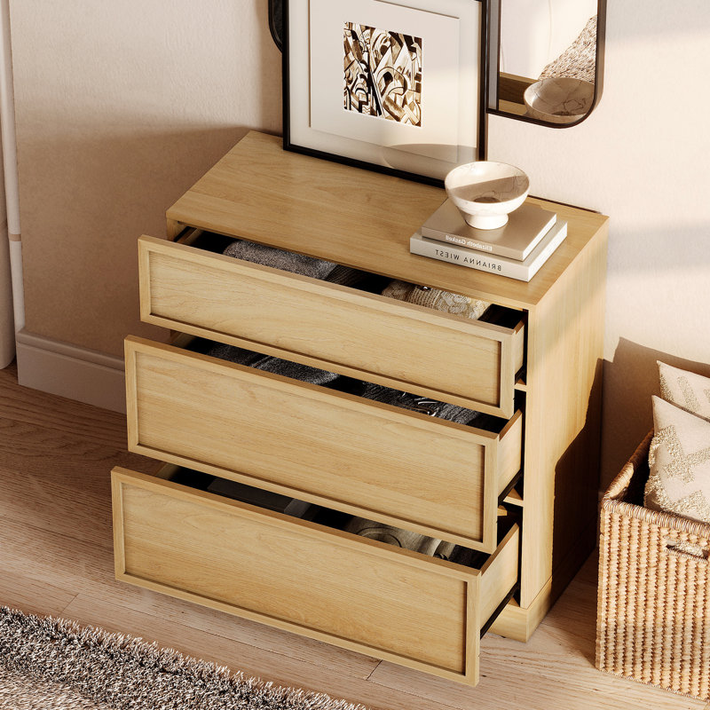 Table de chevet avec 3 tiroirs, grande table de bout moderne avec grand rangement pour le salon, table d'appoint en bois pour la chambre à coucher et rangement pour garde-robe