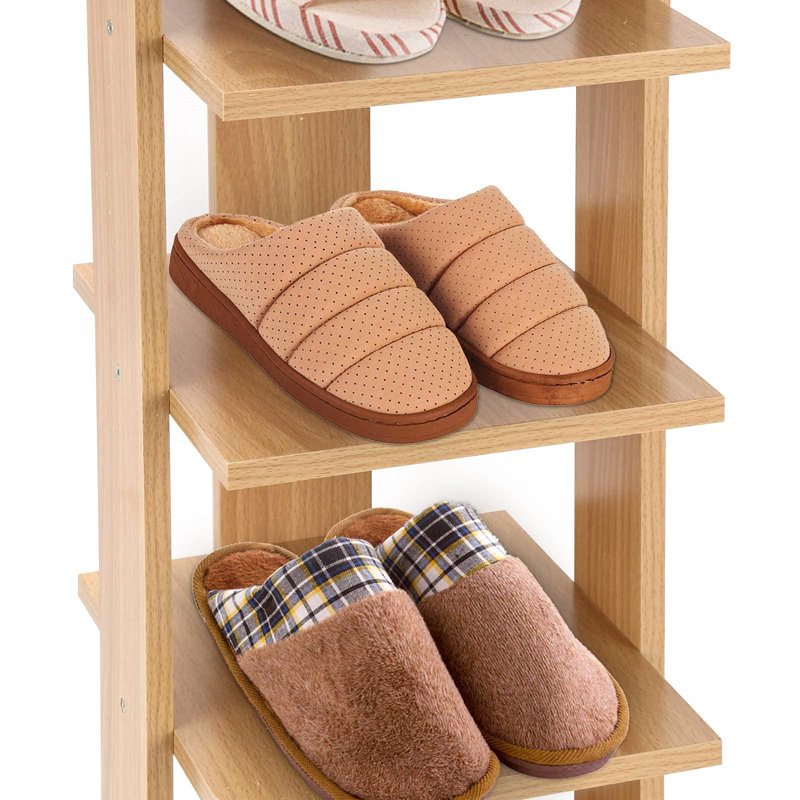7 Pair Shoe Rack, Beige