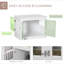 Table de bout avec cage triple pour chien PawHut-770302024