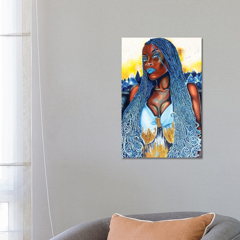 Yemaya - Painting on Canvas, Wrapped Canvas, 66.04cm H x 45.72cm W x 3.81cm D