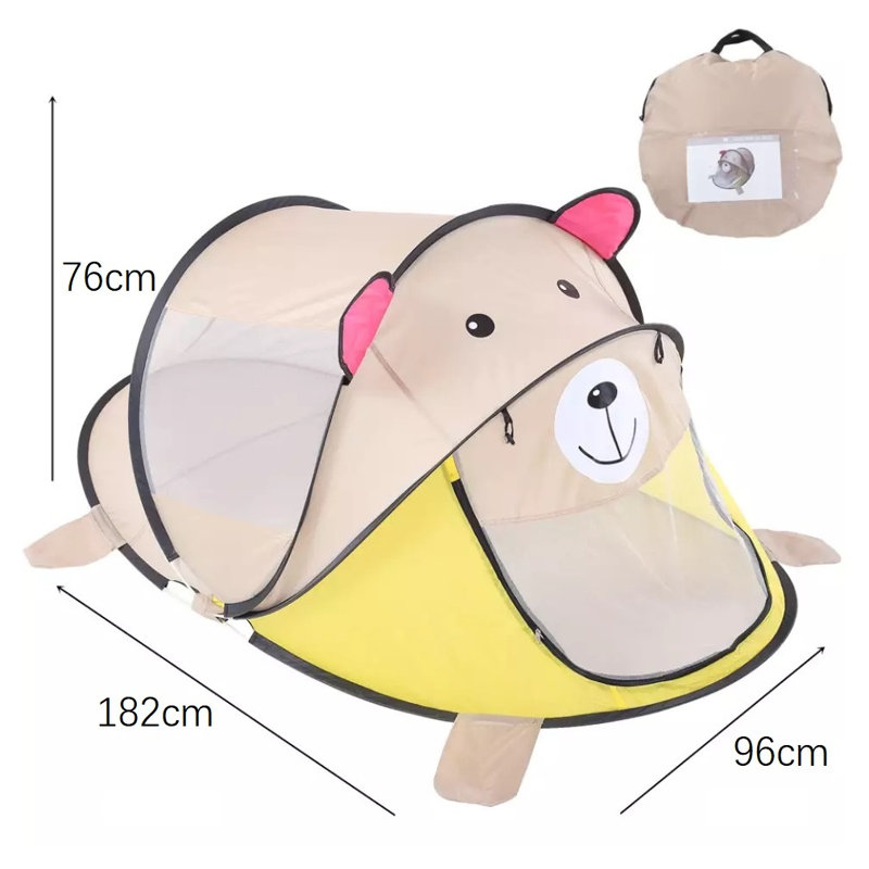 Tente de jeu intérieure / extérieure en polyester de haute qualité pour enfants 3 pi x 6 pi avec sac de transport