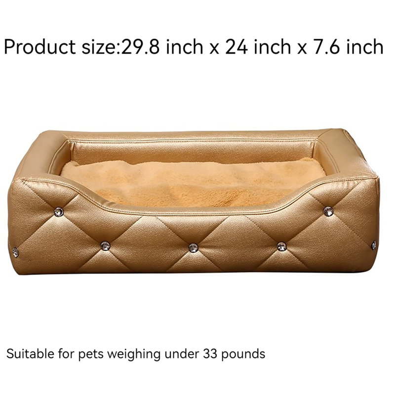 Canapé pour animal de compagnie, H 7,6 po x l 29,8 po x P 24 po
