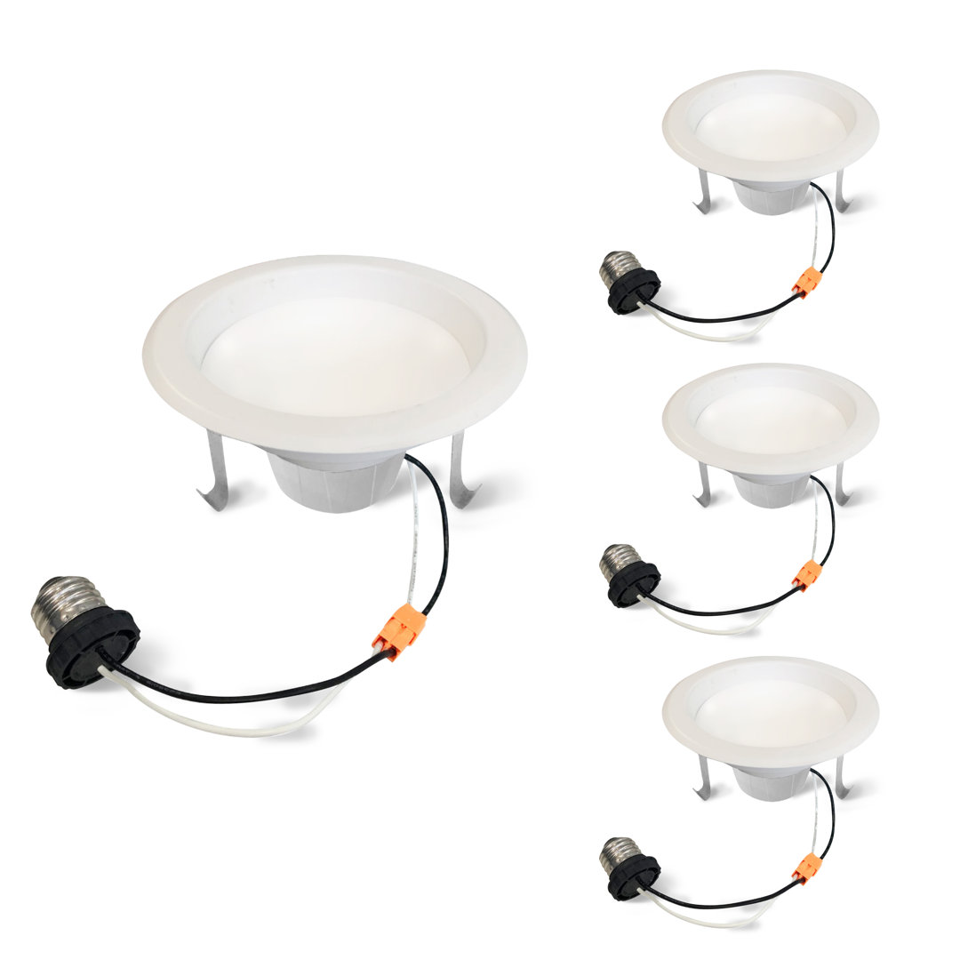 4.96'' Dimmable Air-Tight IC Rated LED Retrofit Recessed Lighting Kit (Set of 4) Bulbrite Industries