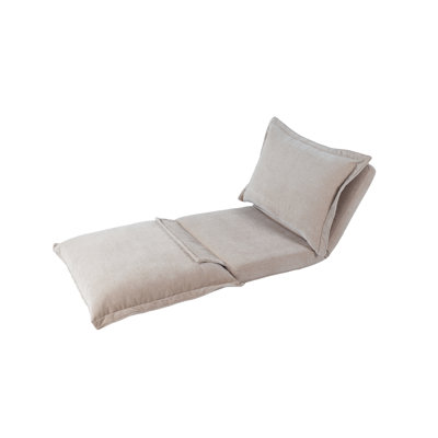 Cream Multi-Position Adjustable Floor Lounger by Hokku Designs