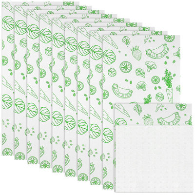 10 Pcs Refrigerator Liners Absorbent Fridge Shelf Liners Refrigerator Mats Washable Fruit And Vegetable Fridge Drawer Mat For Shelves Kitchen Home Cabinet Trays, 12 X 24 Inch
