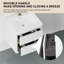 Meuble-lavabo de 24 po avec lavabo, blanc brillant. Pré-assemblé pour faciliter l'installation. Rangement en U Utilisation efficace. Tiroirs à fermeture en douceur, fonctionnement silencieux. Comptoir en résine de pierre. - Bois