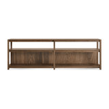 Open Plan Solid Wood Etagere Bookcase
