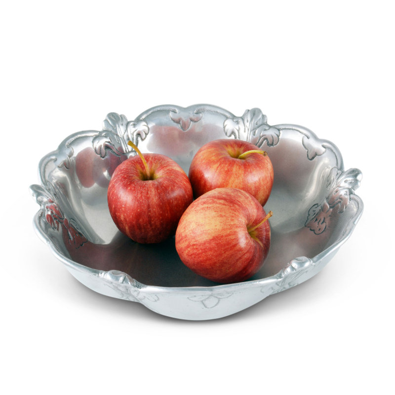 Fleur De Lis Aluminum Novelty Serving Bowl