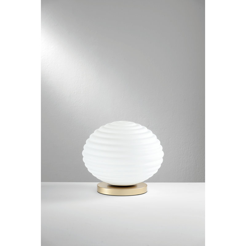 Aynath Table Lamp, Gold, White