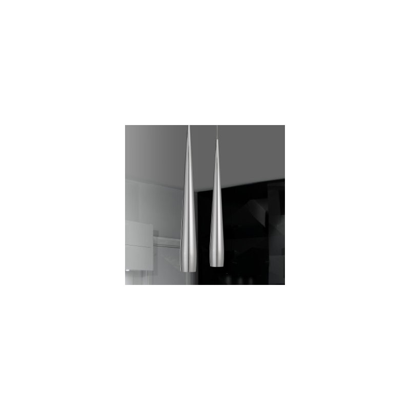 Line 1 - Light Single Bell Pendant, Chrome, 6W/70W
