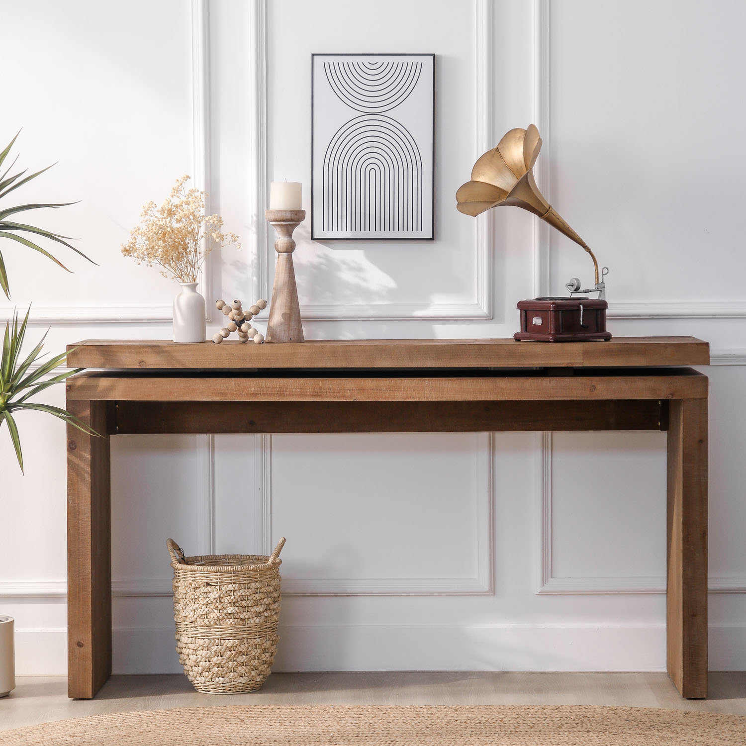 Millwood Pines Arwah 58" Console Table Wayfair