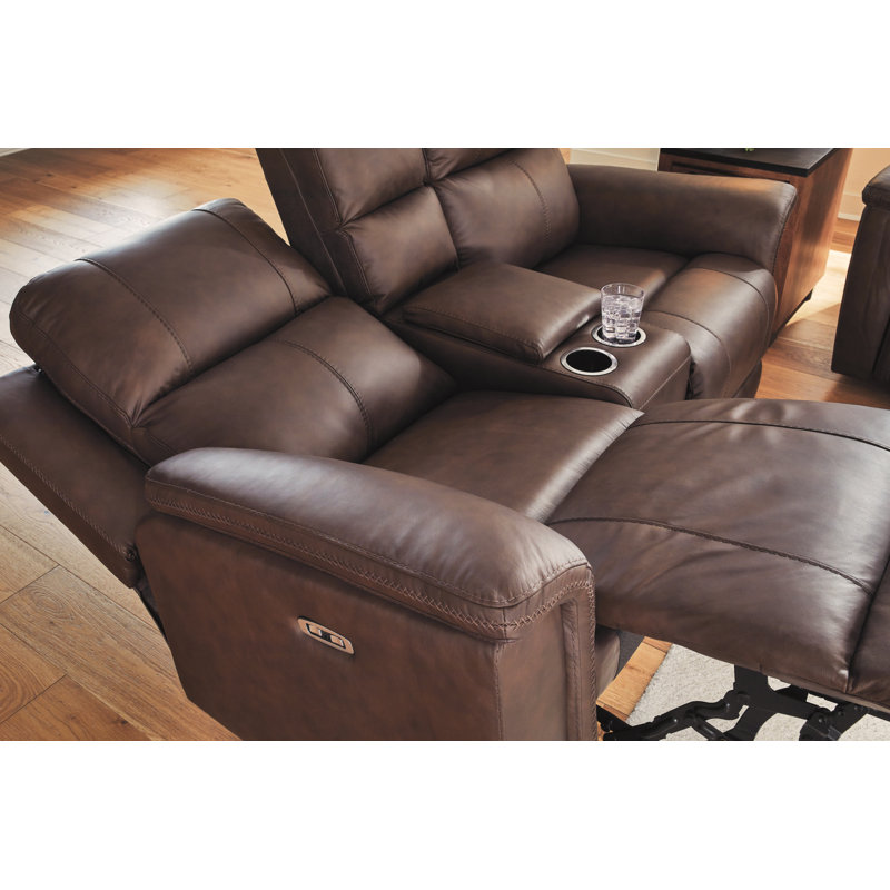 Ascencio Power Reclining Loveseat With Console