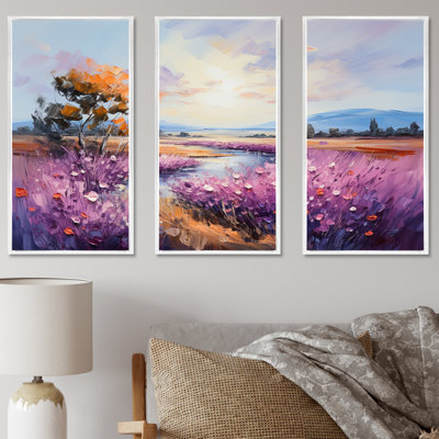«Mauve mauve», ensemble d'art mural sur toile