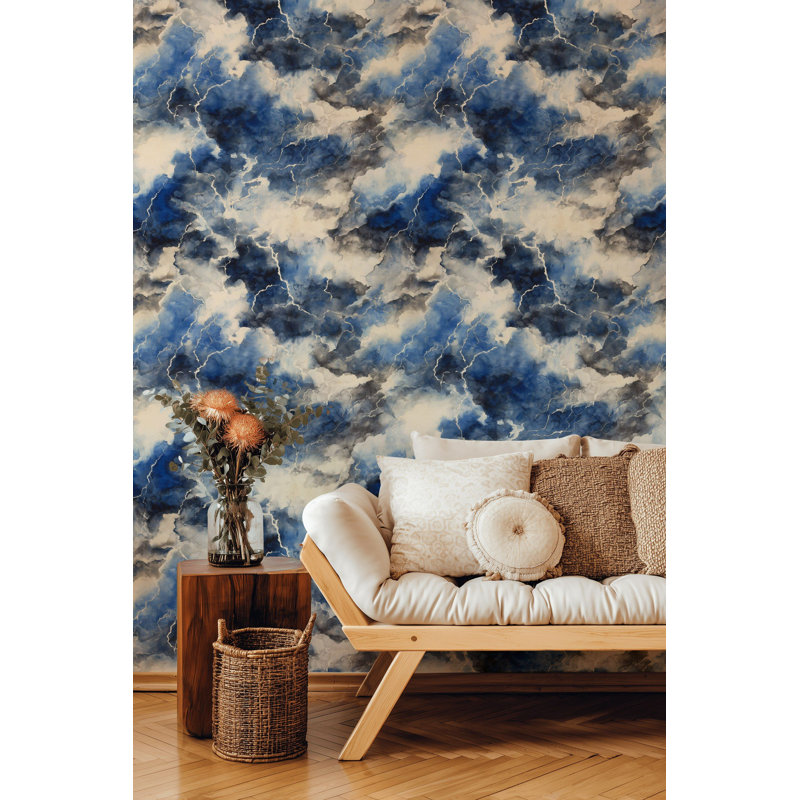 Papier peint ornemental abstrait orage