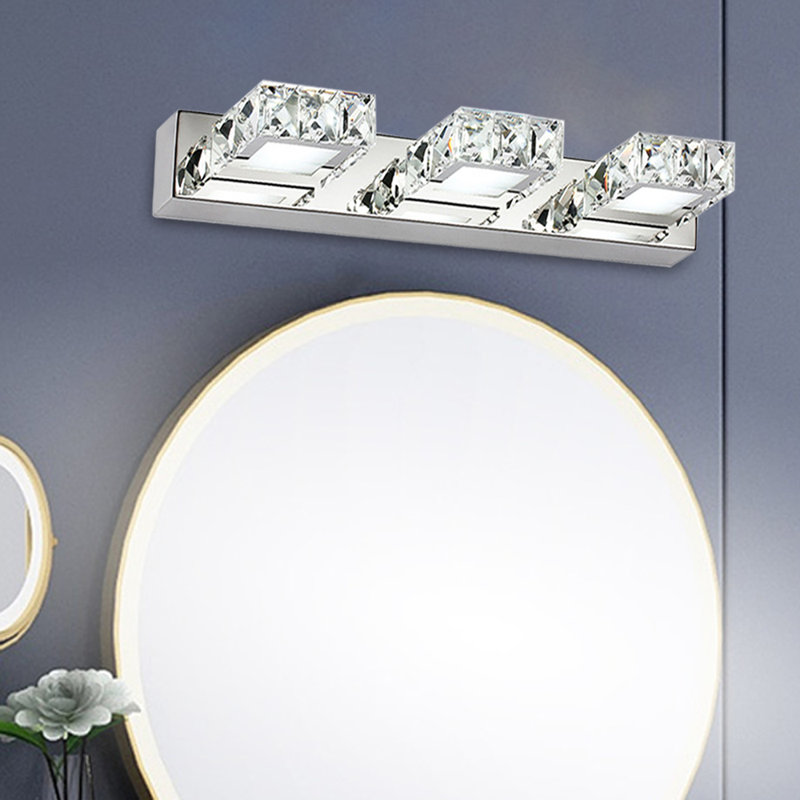Éclairage pour meuble-lavabo rectangulaire à 3 lumières DEL