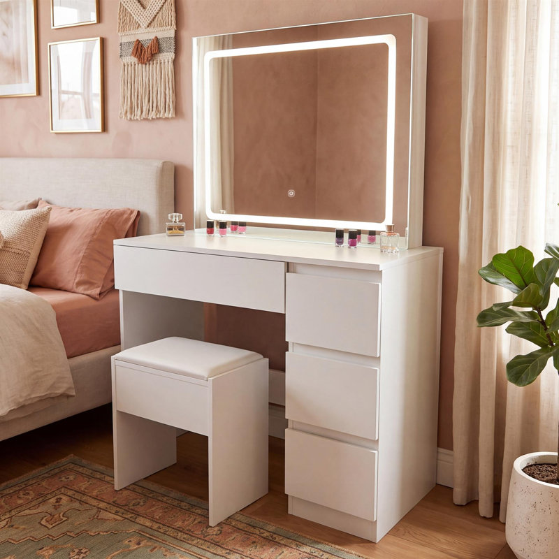 Freese Dressing Table with Mirror