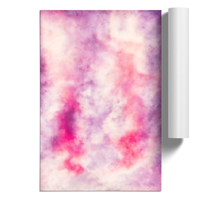 The Pink Clouds Painting - Frameless Print, 59cm H x 42cm W x 0.1cm D