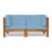 BRAVA X-BACK LOVESEAT, BLUE, Assembly required