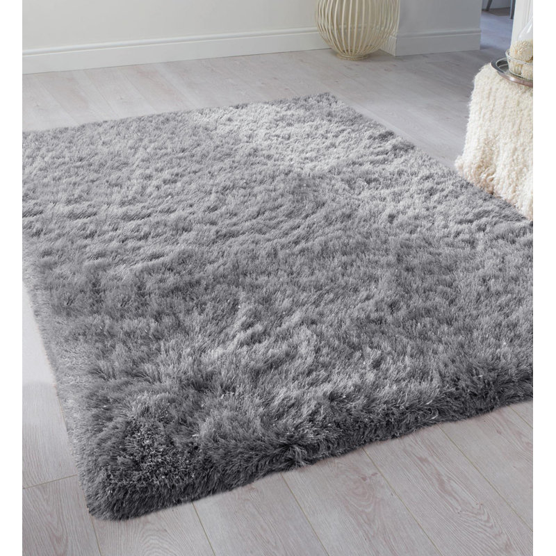 Tapis gris à poils longs Sedbergh, Rectangle 3 pi x 5 pi