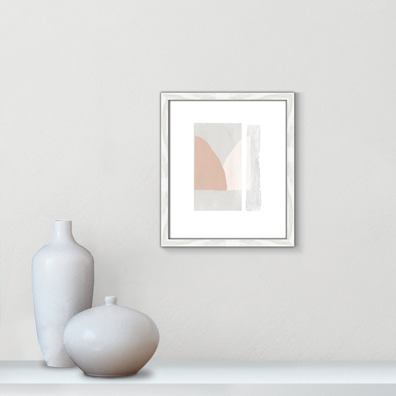 Lora douce et légère - reproduction d'art, Papier avec cadre en bois blanc, H 15 po x l 13 po x P 0,75 po