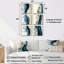 «Drip Paint» Aqua - rythmique éclaboussures de sérénité - ensemble de 6 décorations murales abstraites-2054698640-2054698643