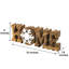 Élégante sculpture artisanale en bois faite à la main avec flocon de neige - Cadeau de Noël et de fête des mères en bois d'acacia massif pour la décoration intérieure