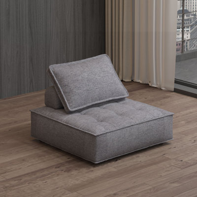 Wojcek Comfy Upholstered Single Modular Accent Chair