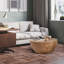 Table basse 35,43 "en forme de seau de style rétro avec rangement