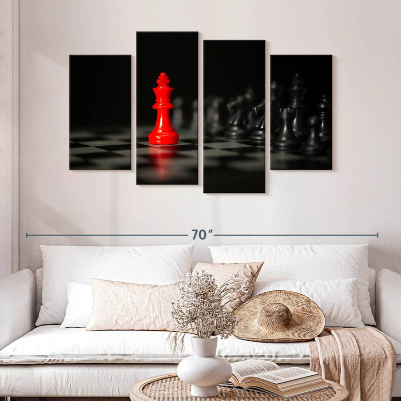 Senne Chess King Pop, 32" H x 52" W