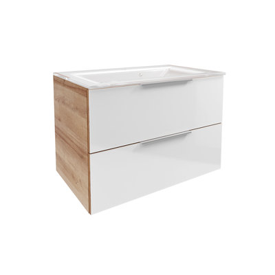 2 Pieces 1000 mm Bathroom Furniture Suite