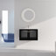 Meuble-lavabo mural 32 po avec lavabo, conception peu encombrante pour les petites salles de bain