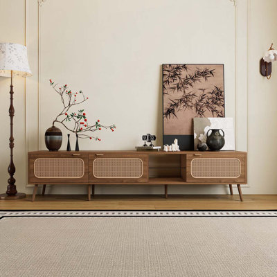 TV Stand for 75/80/85 inch TV, Console with Ample Storage for Living Room