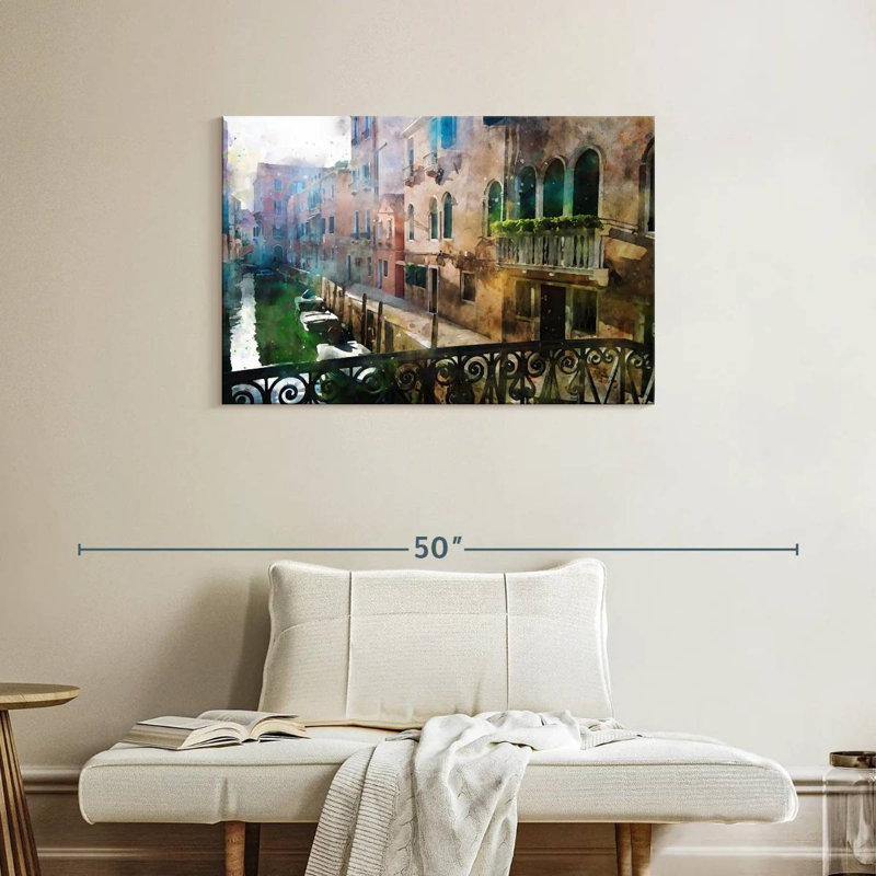 Canal de Venise, H 24 po x l 36 po