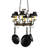 Elara Metal Handcrafted Rectangle Hanging Pot Rack