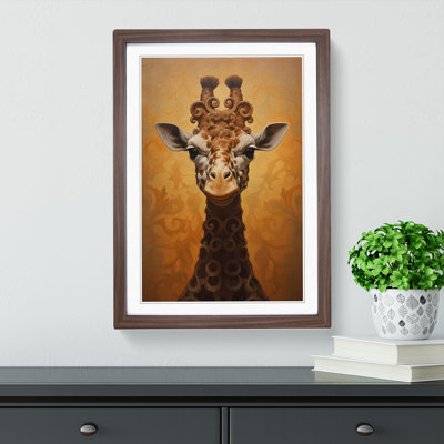 Giraffe Baroque - Framed Print