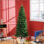 Crayon, arbre de Noël artificiel non éclairé, sapin de Noël mince avec branches réalistes, arbre d'Halloween avec 818 pointes, vert-1910691854