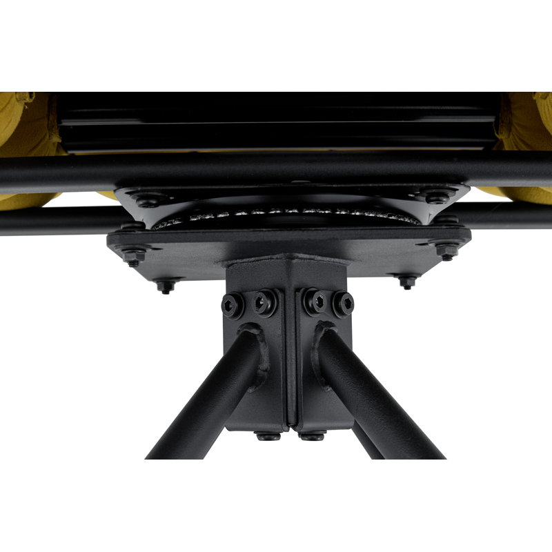 Ensemble de 2 chaises d'appoint Modern, Noir, jaune