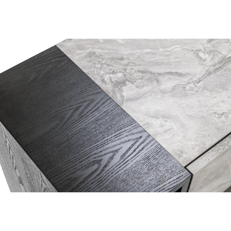 Ensemble de chambre avec lit plateforme 3 pièces Oteri, Grand