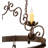 54" Long Elara 4 Light Pot Rack