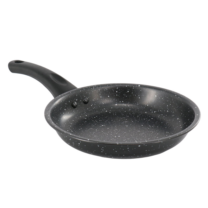 Poêle à frire antiadhésive noire en acier au carbone 11 pouces Gibson Home Delhi, 8"