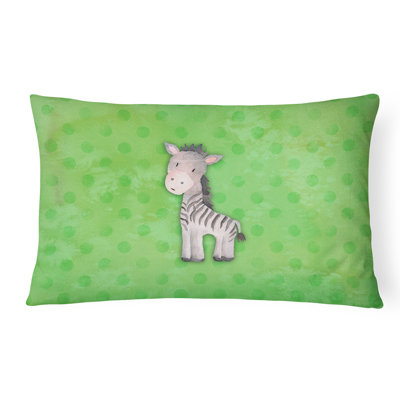 Coussin lombaire en aquarelle zèbre