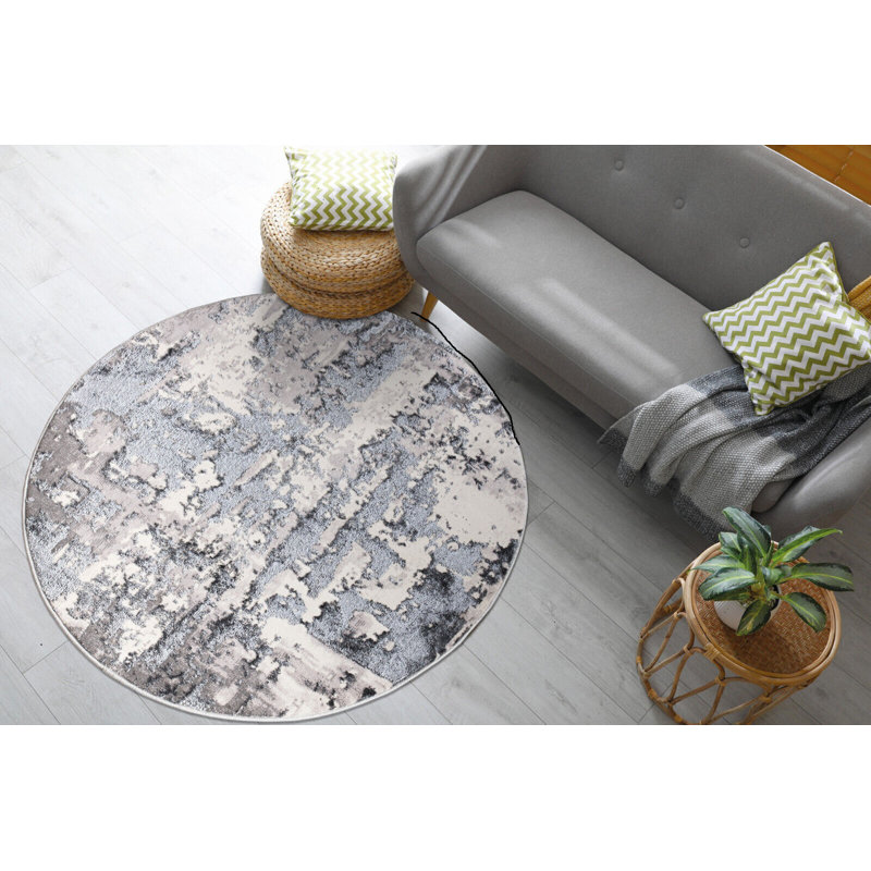 Hagberg Abstract Area Rug, Round 120cm