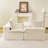Luxury Whiteturtle Velvet Multifunctional Sofa-843493909