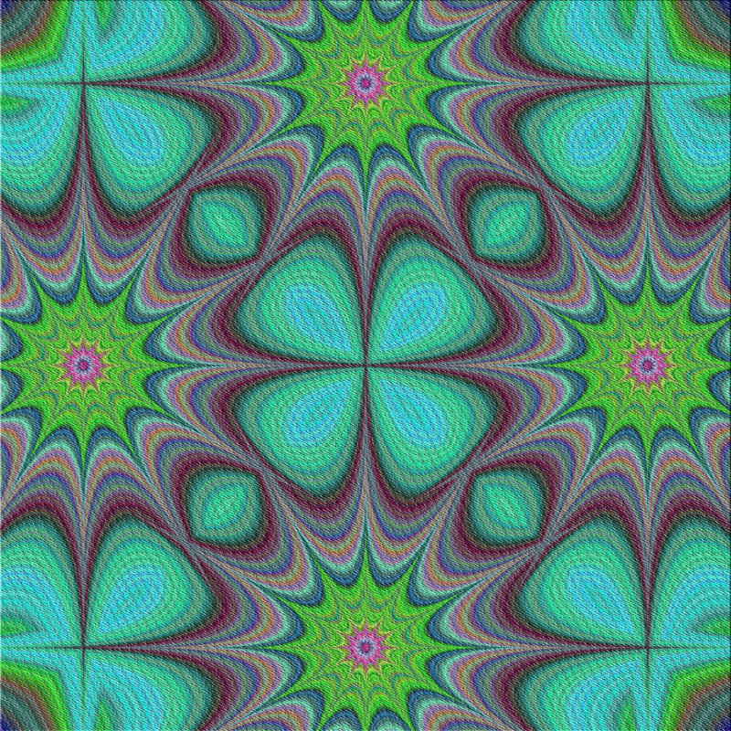 Vert Tapis décoratif, Carré 6 pi